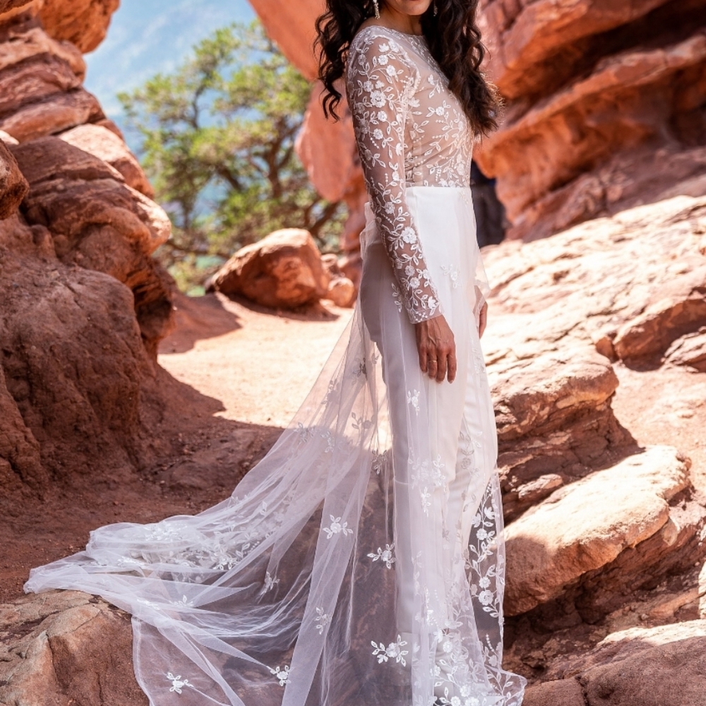 Women wedding cape top (ideal for rehearsal dinner)